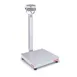 Penn Scale D52XW250WQV8 - 5000 lb Bench Scale, 24"x24" Stainless Platform, Washdown, IP68, 0.10 lb Graduation 1 image