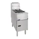 Pitco SG14T-S Split Pot Floor Model Gas Fryer w/ (2) 25 lbs Frypots, Millivolt Control, 100,000 BTU 4 image