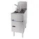 Pitco SG14T-S Split Pot Floor Model Gas Fryer w/ (2) 25 lbs Frypots, Millivolt Control, 100,000 BTU 5 image