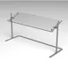 Premier Metal & Glass RTS-PORTABLE 48 Portable Sneeze Guard, 48"W X 24-1/4"H 1 image