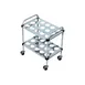 Piper Products 718 Stainless Steel Silverware Cart w/ (1) Shelf for Pans, (1) Solid Undershelf 1 image
