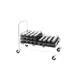 Piper Products 721 Stainless Steel Tray Delivery Cart for (2) Stacks of 14" x 18" Trays 1 image