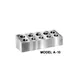 Piper Products A-10 Silverware Dispenser, 10-Hole Stainless Steel Utensil Holder, 10 Compartments 1 image