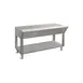 Piper Products DB-5-ST  72" Design Basics Solid Food Table, Stationary Modular, Open Shelf Base 1 image