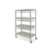Piper Products MPR-60-4M 4 Shelf Aluminum Drying & Transport Rack with Chrome Plated Wire Dividers 1 image