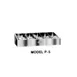 Piper Products P-4 Silverware Dispenser, Stainless Steel, Four‑Compartment Design, Four Pans Included 1 image