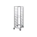 Piper Products RIA69-1826-12 12 Pan Aluminum Front & Rear Load Roll-In Refrigerator Rack w/ 5" Bottom Load Slides 1 image