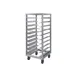 Piper Products RIU58-10 10 Pan Full Height Aluminum Mobile Universal Guide Roll-In Racks w/ 4-7/8" Bottom Load Slides 1 image