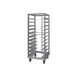 Piper Products RIU64-11 11 Pan Full Height Aluminum Mobile Universal Guide Roll-In Racks w/ 4-7/8" Bottom Load Slides 1 image