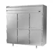 Beverage Air PR3HC-1AHS 77" 3-Section Reach-In Refrigerator w/ 6 Solid Half Doors, Top Mounted, Aluminum Interior, 68 cu. ft. 2 image