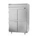 Beverage Air PRD2HC-1AHS 52" 2-Section Pass-Thru Refrigerator w/ 8 Solid Half-Doors, Top Mounted, 48.3 cu. ft. 2 image