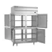 Beverage Air PRD2HC-1AHS 52" 2-Section Pass-Thru Refrigerator w/ 8 Solid Half-Doors, Top Mounted, 48.3 cu. ft. 3 image