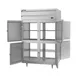 Beverage Air PRD2HC-1AHS 52" 2-Section Pass-Thru Refrigerator w/ 8 Solid Half-Doors, Top Mounted, 48.3 cu. ft. 4 image