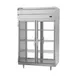 Beverage Air PRD2HC-1BG 52" 2-Section Pass-Thru Refrigerator w/ 4 Glass Full Doors, Top Mounted, 48.3 cu. ft. 2 image