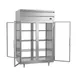 Beverage Air PRD2HC-1BG 52" 2-Section Pass-Thru Refrigerator w/ 4 Glass Full Doors, Top Mounted, 48.3 cu. ft. 3 image