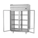 Beverage Air PRD2HC-1BG 52" 2-Section Pass-Thru Refrigerator w/ 4 Glass Full Doors, Top Mounted, 48.3 cu. ft. 4 image