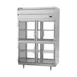 Beverage Air PRD2HC-1BHG 52" 2-Section Pass-Thru Refrigerator w/ 8 Glass Half-Doors, Top Mounted, 48.3 cu. ft. 2 image