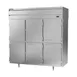 Beverage Air PRD3HC-1AHS 78" 3-Section Pass-Thru Refrigerator w/ 12 Solid Half-Doors, Top Mounted, 74 cu. ft. 2 image