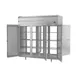 Beverage Air PRD3HC-1AS 78" 3-Section Pass-Thru Refrigerator w/ 6 Solid Full-Doors, Top Mounted, 74 cu. ft. 4 image