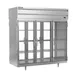 Beverage Air PRD3HC-1BG 78" 3-Section Pass-Thru Refrigerator w/ 6 Glass Full-Doors, Top Mounted, 74 cu. ft. 1 image