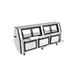 Pro-Kold MCRU 100 W 99" Double Duty Curved Refrigerated Meat Display Case, Remote 2 image