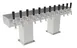 Perlick 3780-8BPC Bridge Tee Tower, Air-Cooled 8-Tap Stainless Steel with Polished Chrome Finish 1 image