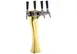 Perlick 4043GD-4B Panther Draft Beer Dispensing Tower, Tarnish-Free Gold Finish, 4 Faucets 1 image