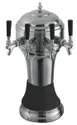 Perlick 4056BK3BPC Roma Draft Beer Dispensing Tower, 3 Faucets 1 image