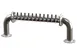 Perlick 4066-6R Pass-Thru Brew Pipe Draft Beer Dispensing Tower, 6 Faucets 1 image