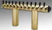 Perlick 66500-6BTF Winged Tee Draft Beer Dispensing Tower, 6 Faucets 1 image