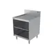Perlick 7055A-D 24" Underbar Glass Rack Storage Unit w/ Drainboard Top, Open Front Base 1 image