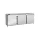 Perlick BBRLP72 Refrigerated Back Bar Cabinet w/ 19.8 Cu Ft Capacity, 3 Solid Doors, Remote 1 image