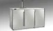 Perlick BBRN60 Refrigerated Back Bar Cabinet w/ 19 Cu Ft Capacity, 3 Solid Doors, Floor Drain 1 image