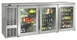 Perlick BBS84 Refrigerated Back Bar Cabinet w/ 24.8 Cu Ft Capacity, 3 Solid Doors, Floor Drain 1 image