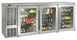 Perlick BBS84-SG-L-STK Refrigerated Back Bar Cabinet w/ 24.8 Cu Ft Capacity, 3 Glass Doors 1 image