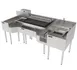 Perlick PTE80-A 80" Sink Combo Underbar Ice Bin/Cocktail Station w/ 10 Circuit - 90 lbs / Center 1 image