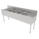 Perlick TS72M4-DB Underbar Sink Units, 4 Compartment with 2 Drainboards 1 image