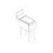 Perlick TSD12U 12" Underbar Bottle Storage Bin w/ Insulated, Open Chest, Stainless Steel 1 image