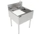 Perlick TSF24PS-SBRT Underbar Sink Units, 1 Compartment w/Glass Rinser & Cutting Board - Left  1 image