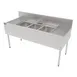 Perlick TSF60M3-DB 60" Underbar Sink Units, 3 Compartment with 2 Drainboards 1 image