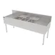 Perlick TSF72M3-DB 72" Underbar Sink Units, 3 Compartment with 2 Drainboards 1 image