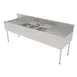 Perlick TSF84M3-DB 84" Underbar Sink Units, 3 Compartment with 2 Drainboards 1 image