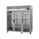Turbo Air PRO-77H-G 3-Section Reach-In Heated Holding Cabinet, 73.9 cu ft, Stainless Steel, Clear Doors, 9 Shelves 1 image