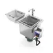 Power Soak SS-D-208-1 Silver Soak Sink, Drop-In, 26.4" H, 11 Gallon Wash Tank 1 image