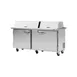 Turbo Air PST-72-30-N-DS 72" Mega Top Sandwich/Salad Prep Table w/ 2 Doors, 30 Pans 1 image