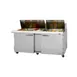 Turbo Air PST-72-30-N(-AL) 72" Mega Top Sandwich/Salad Prep Table w/ 2 Doors, 30 Pans 1 image