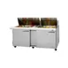 Turbo Air PST-72-30-N(-AL) 72" Mega Top Sandwich/Salad Prep Table w/ 2 Doors, 30 Pans 2 image