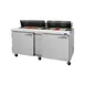 Turbo Air PST-72-N(-AL) 72" Two Section Sandwich / Salad Prep Table w/ 2 Doors, 18 Pans 2 image