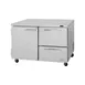 Turbo Air PUR-48-D2R-N 48" 2-Section Undercounter Refrigerator w/ 1 Door & 2 Drawers 1 image
