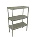 Prairie View A244860-3 NSF Knock Down 3 Tier Aluminum Shelving Unit - 60"W x 24"D x 48"H 1 image